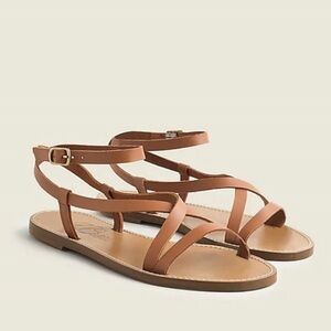 J.Crew Vachetta Easy Flat Strappy Sandal